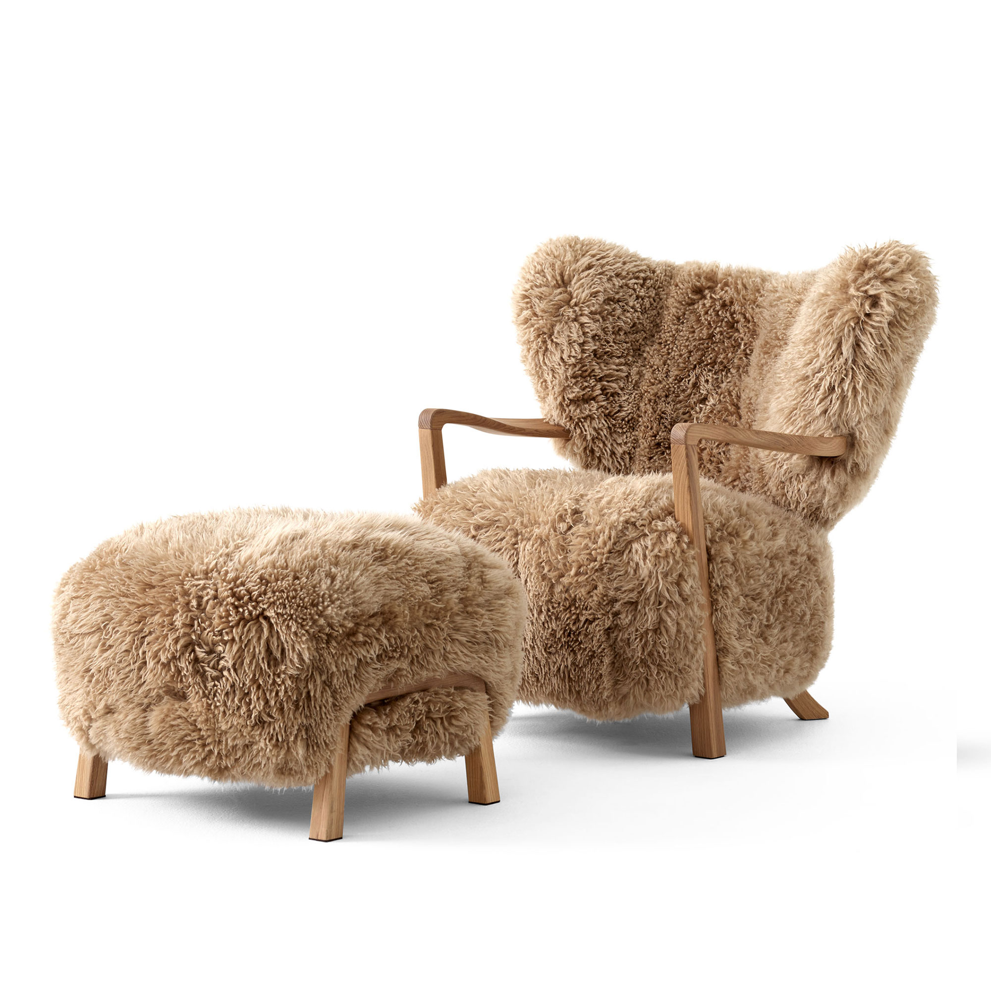 Wulff Lounge Chair ATD2 & Wulff Pouf ATD3 Designers Choice