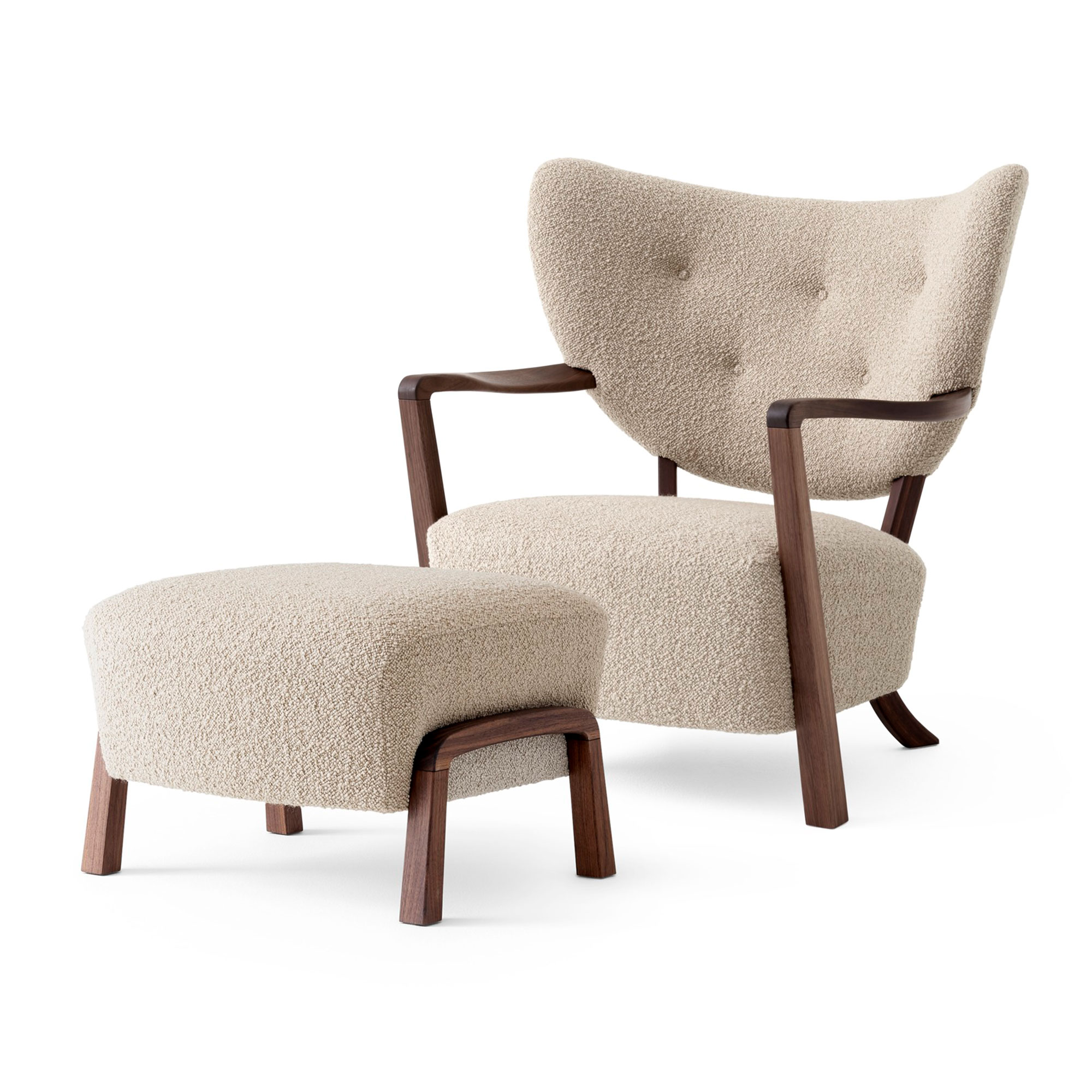Wulff Lounge Chair ATD2 & Wulff Pouf ATD3 Designers Choice