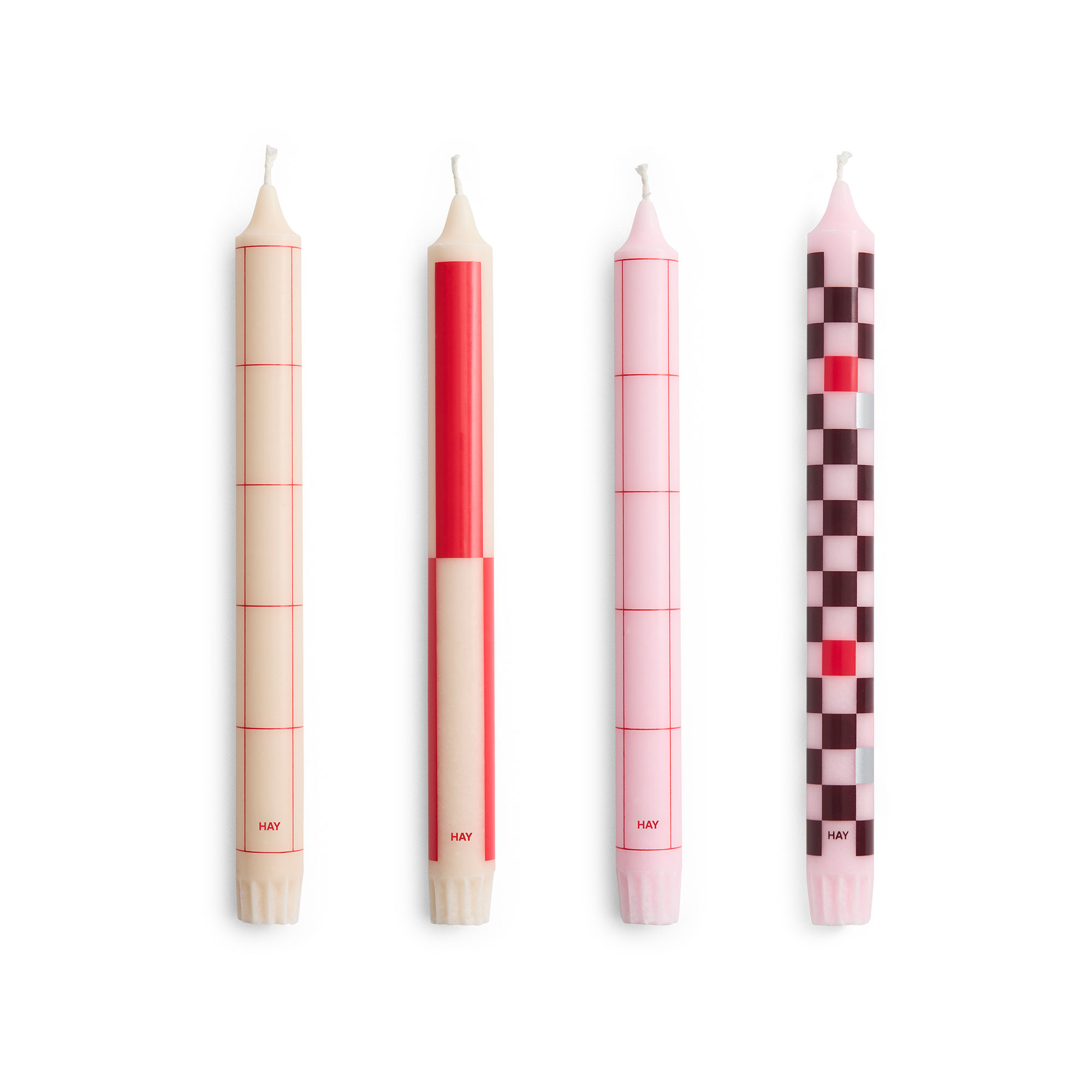 Pattern Candle Set of 4