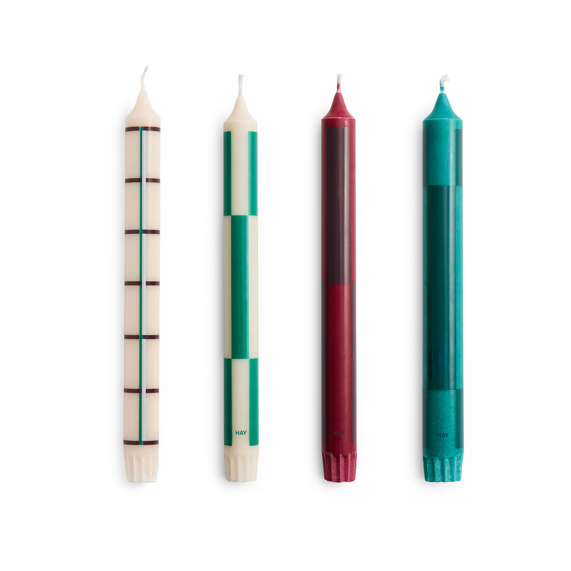 Pattern Candle Set of 4