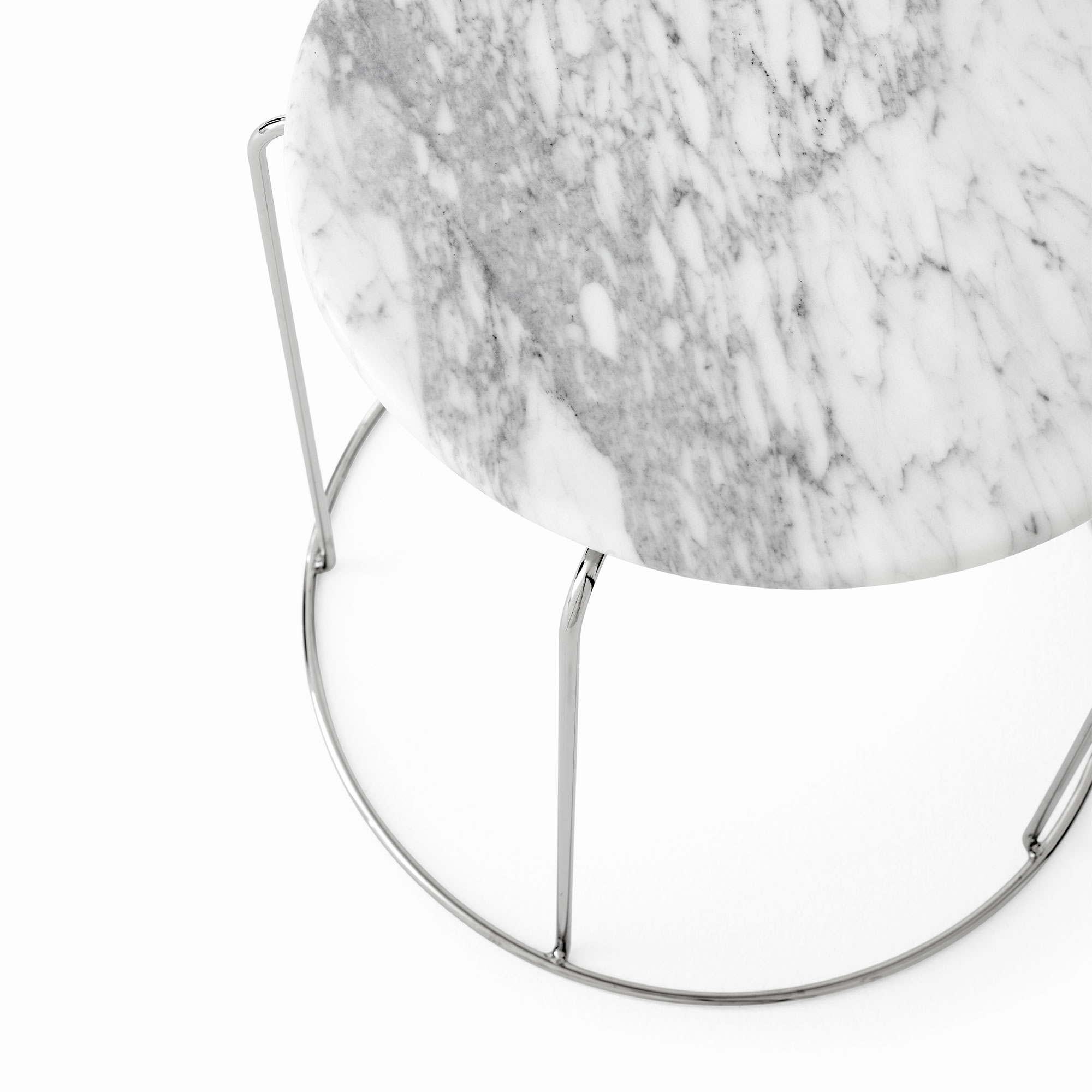 Top Wire Stool VP11 Marble Top