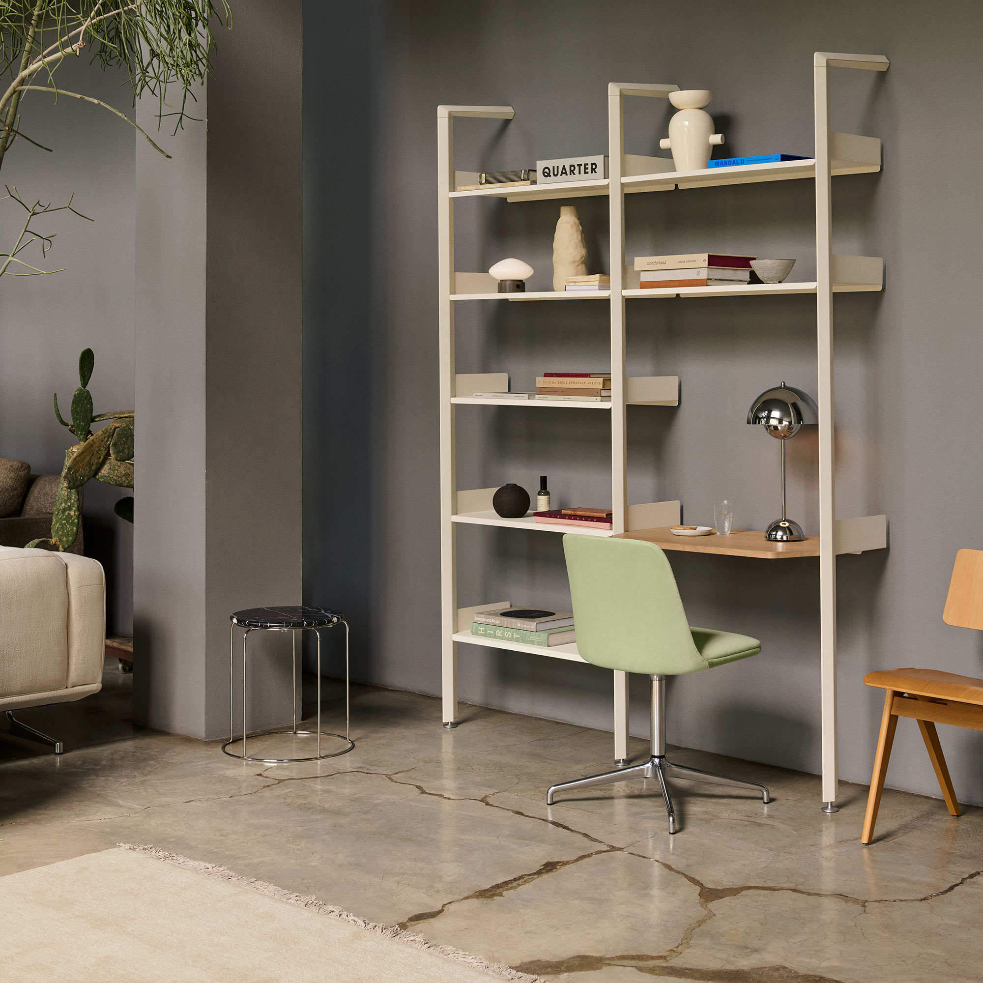 Top Wire Stool VP11 Marble Top
