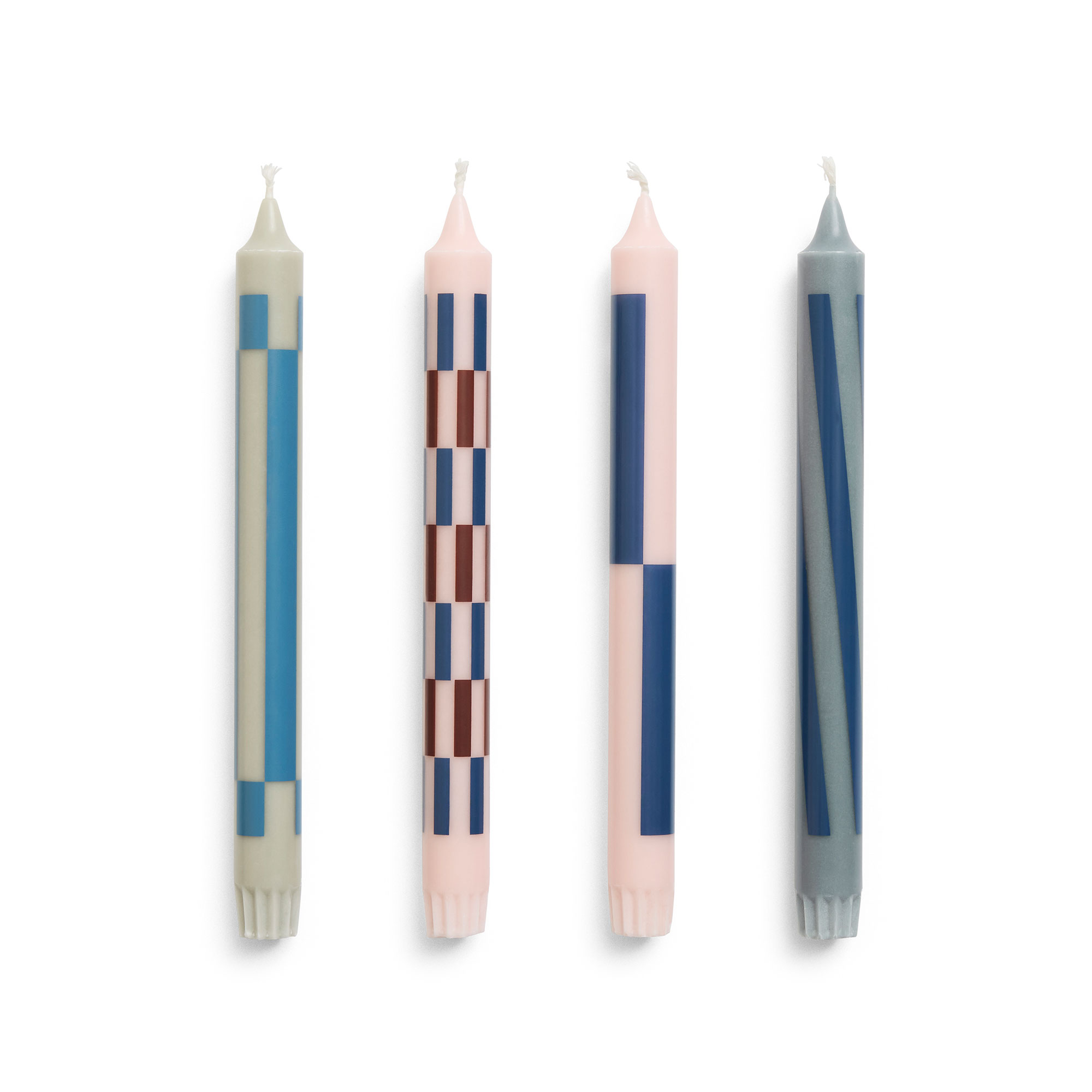 Pattern Candle Set of 4