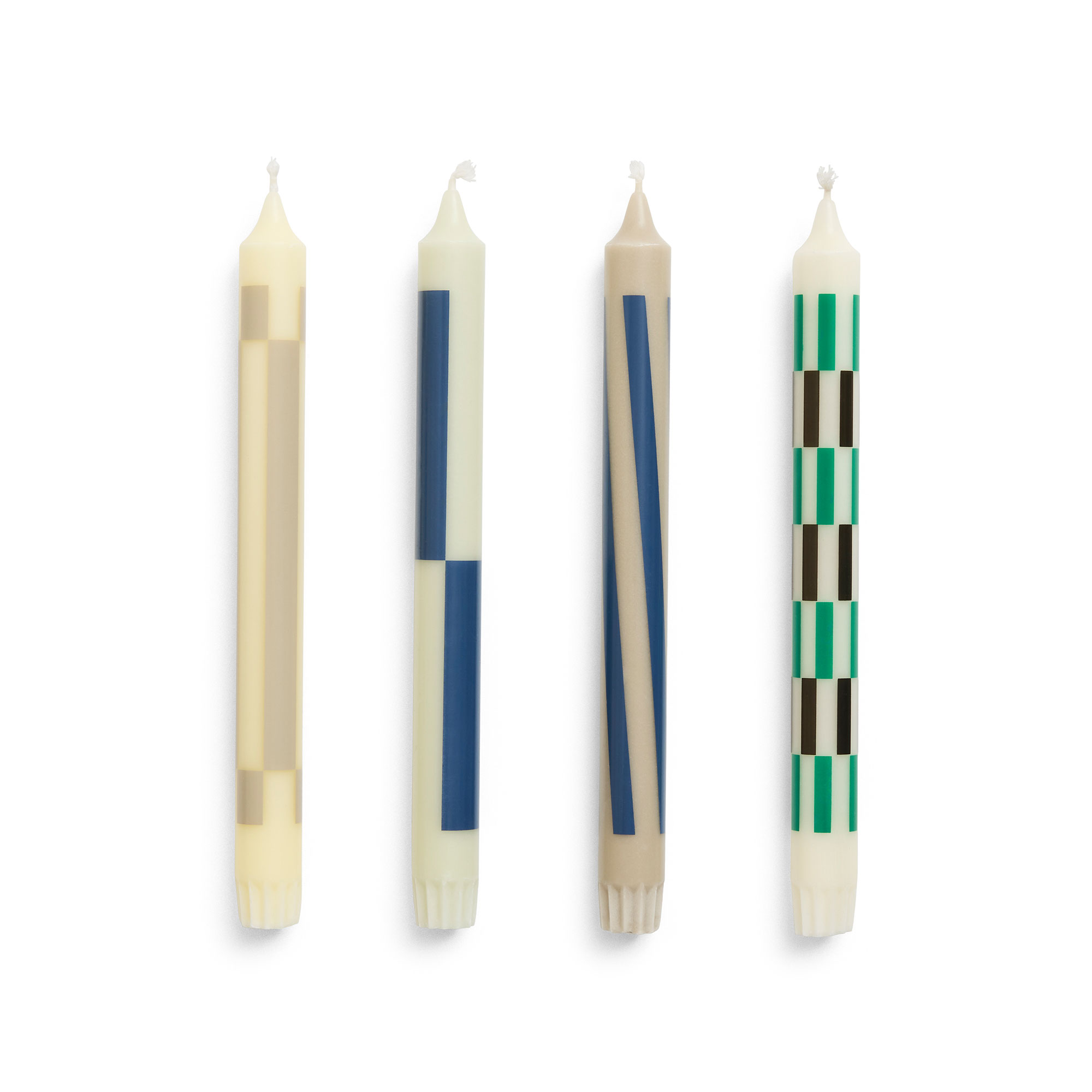 Pattern Candle Set of 4
