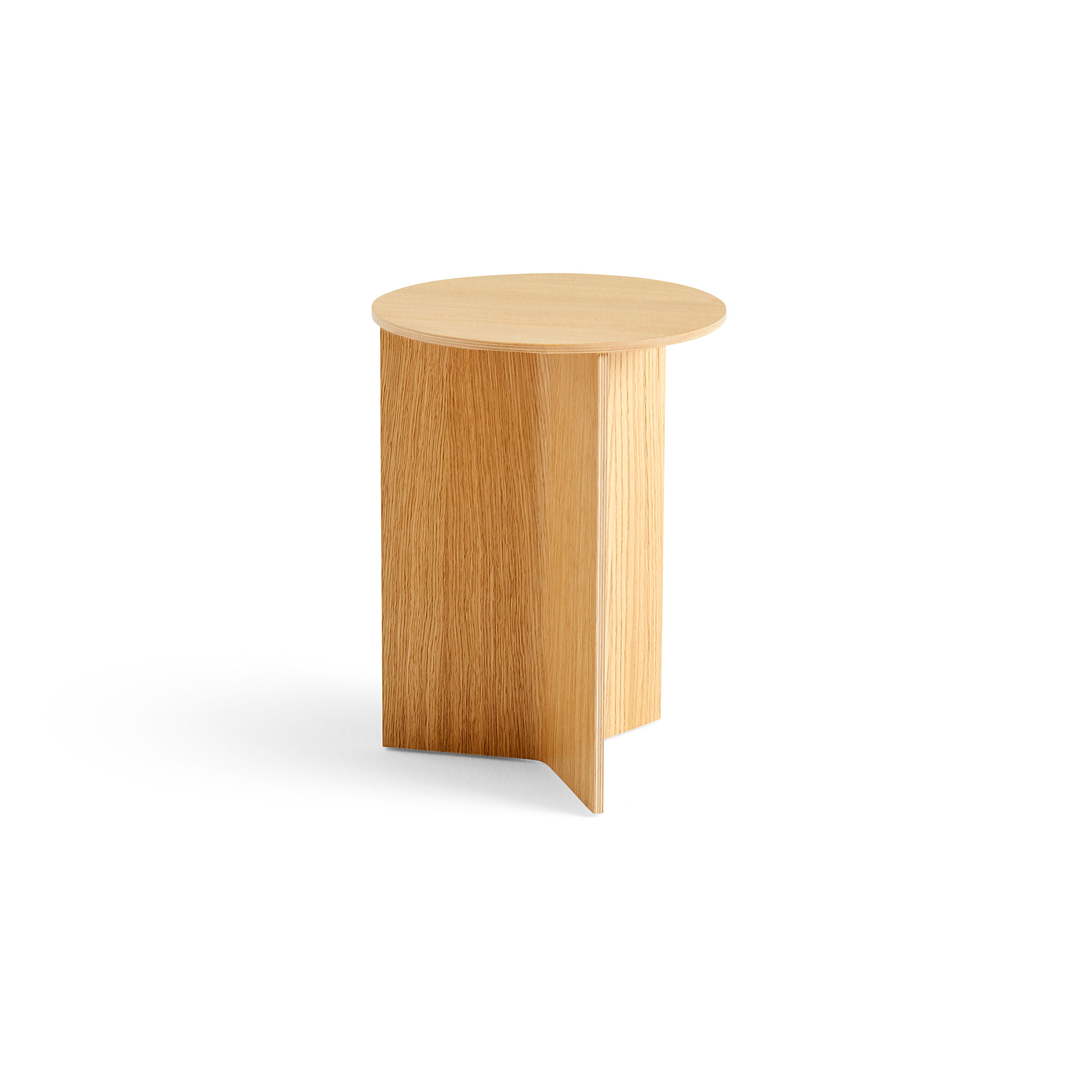 Slit Table Wood Round High