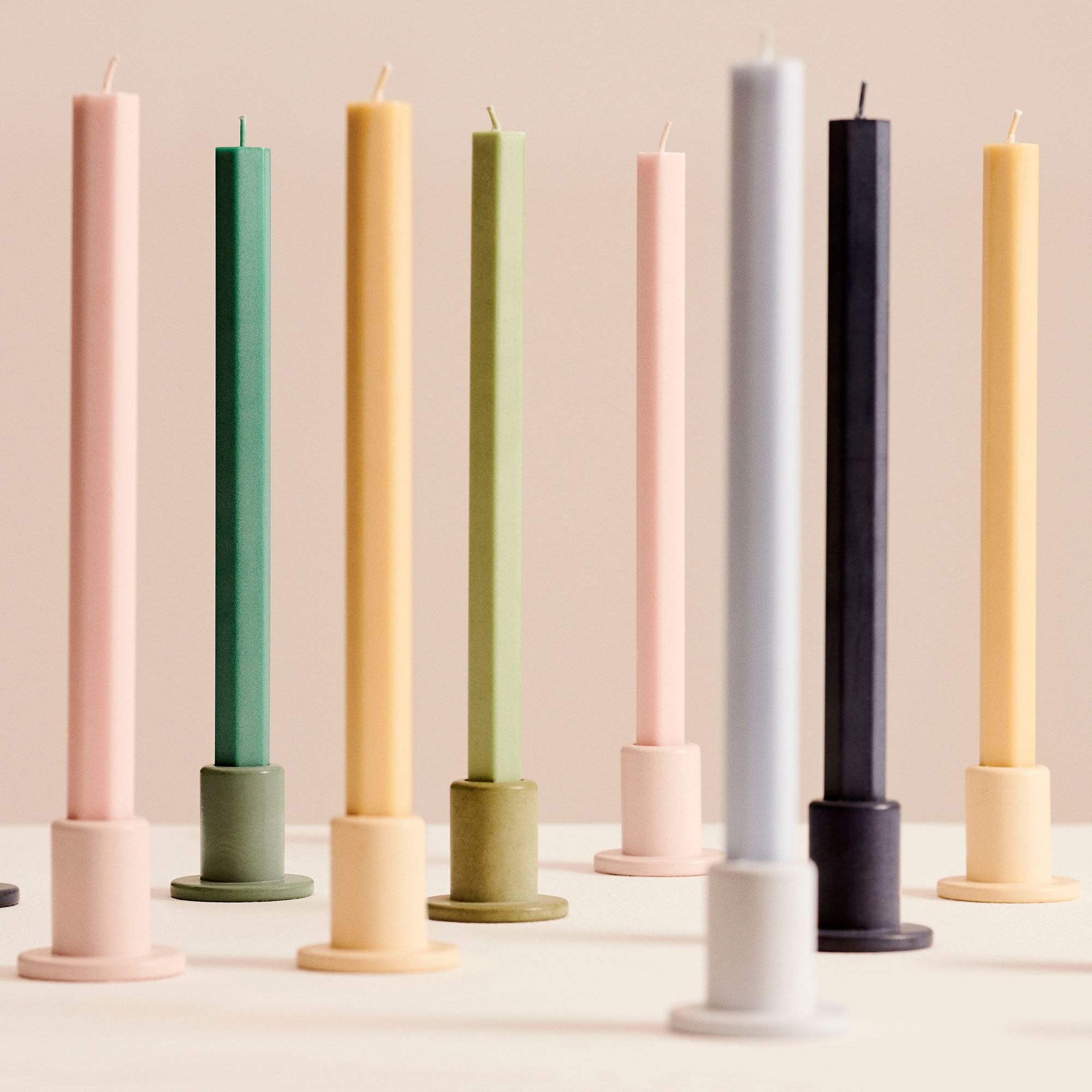 Square Candle, Set of 4